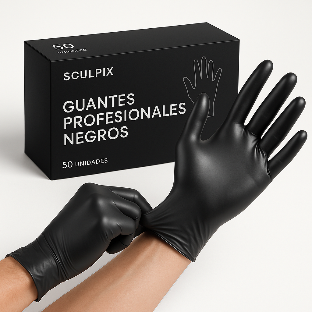 Caja de 50 Guantes Profesionales Negros